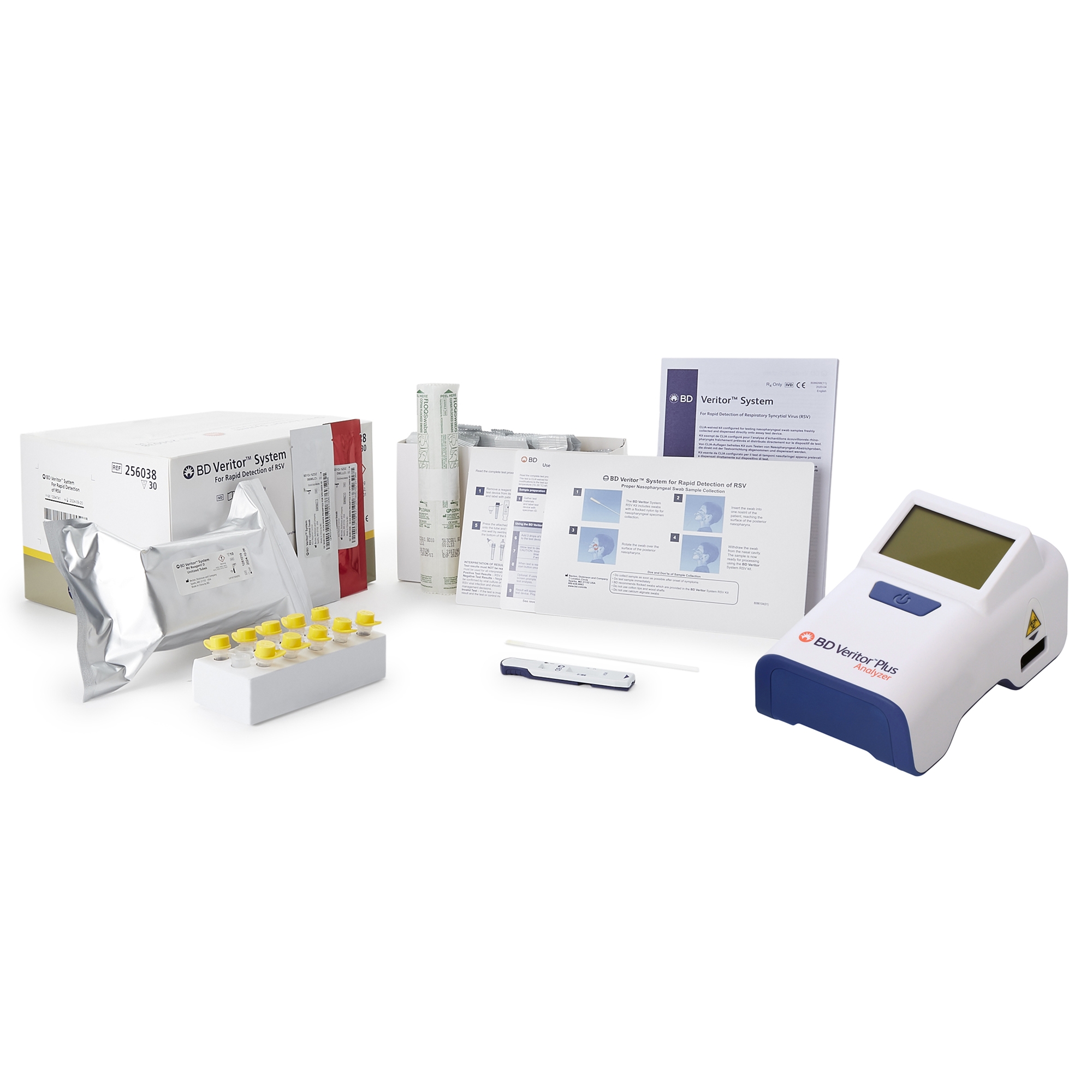 Respiratory Test Kit BD Veritor™ System Respiratory Syncytial Virus Test (RSV) 2 X 30 Tests CLIA Waived by BD  ID 256128